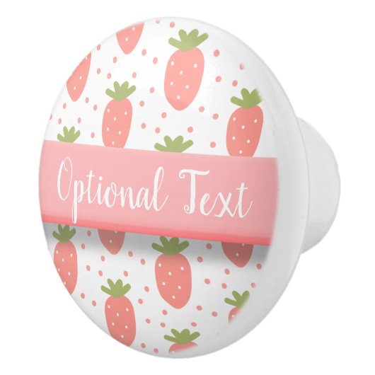 Velden van aardbeien keramische knop (Rechts)