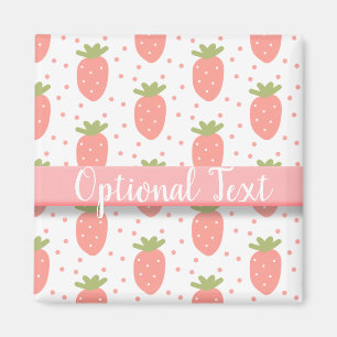 Velden van aardbeien magneet