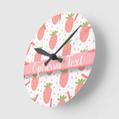 Velden van aardbeien ronde klok (Hoek)