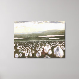 Velden van Arctic Cotton: Canvas Afdrukken Uncropp