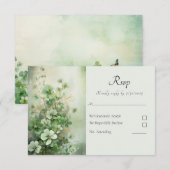 Velden van Clover Wedding RSVP (Voorkant / Achterkant)