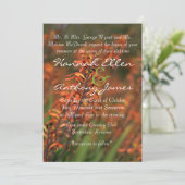 Velden van de gloeiende oranje Agave-uitnodiging Kaart (Staand voorkant)