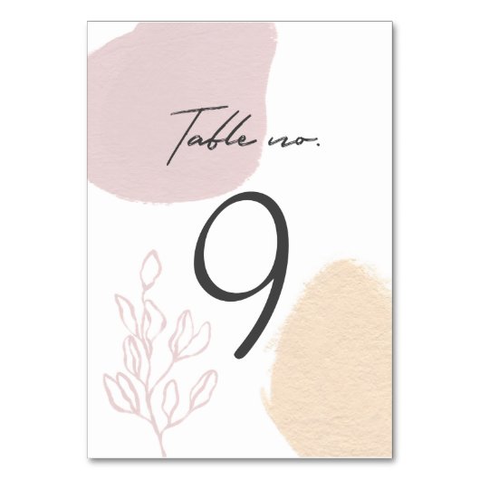Velden van Dromen | Tafel Nummer Kaart (Voorkant)