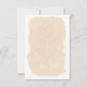 Velden van Droom Blozen moderne Save The Date Kaar Kaart (Achterkant)