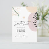 Velden van Droomrozen moderne Save The Date Kaart (Staand voorkant)