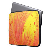 Velden van gouden vuur laptop sleeve (Voorkant Links)