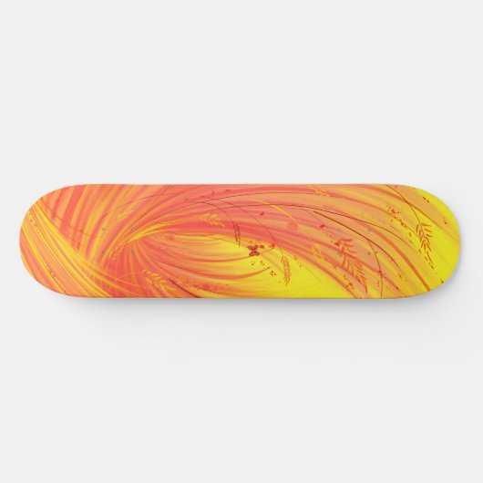 Velden van gouden vuur persoonlijk skateboard (Horizontaal)