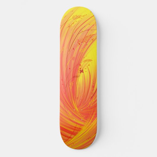 Velden van gouden vuur persoonlijk skateboard (Voorkant)