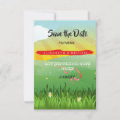 Velden van het Muziekfestival van de Bendemander s Save The Date (Voorkant)