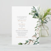 Velden van katoentanken en witouders bruiloft kaart (Staand voorkant)