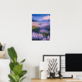 Velden van Lavender Dreams Poster (Thuiskantoor)