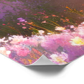 Velden van Lila dromen Poster (Hoek)