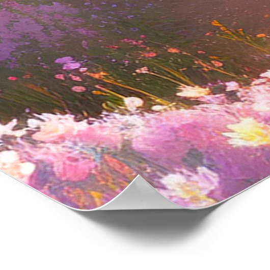 Velden van Lila dromen Poster (Hoek)