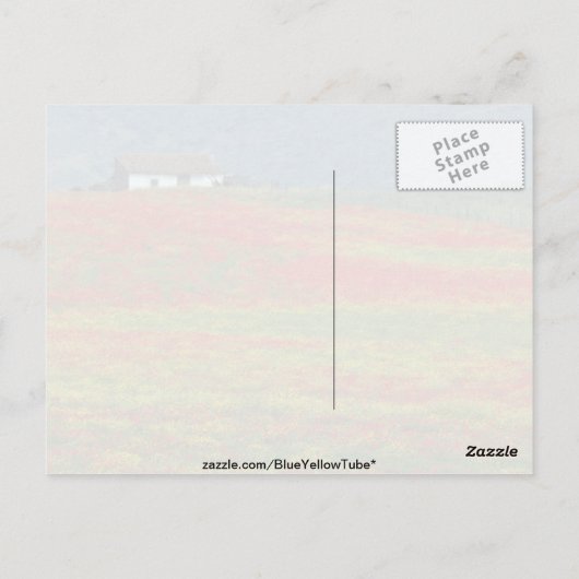 Velden van papaver nabij Cordoba, Andalusië fl Briefkaart (Achterkant)