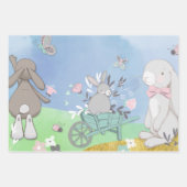 Velden van veerbunnies inpakpapier vel (Voorkant 2)