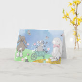 Velden van veerbunnies kaart (Gele Bloem)