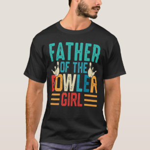 VELDERS van het Bowler-meisje die familie-Bowling  T-shirt