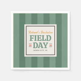 Veldfeest vrijgezellenfeest servet