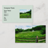 Veldgebied nabij Weathered Barn Visitekaartje (Voorkant / Achterkant)