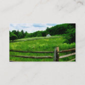 Veldgebied nabij Weathered Barn Visitekaartje (Achterkant)