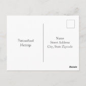 Veldgebied van lentevloeren briefkaart (Achterkant)