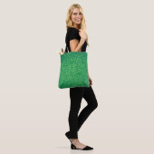 Veldgrasgroengrastextuur Tote Bag (Op model)
