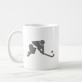 Veldgrijze silhouet koffiemok (Links)