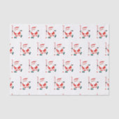 Veldhakkey-kerstpapier Tissuepapier (Voorkant)