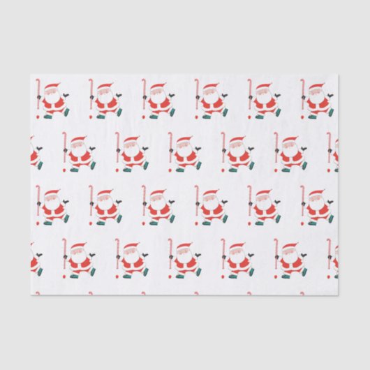 Veldhakkey-kerstpapier Tissuepapier (Voorkant)