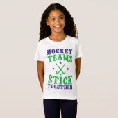 Veldhakkleppentteams: vink samen t-shirt (Voorkant volledig)