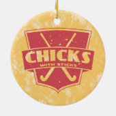 Veldherenkapijten voor kerstsiervogels met teken keramisch ornament (Achterkant)