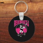 Veldhockey Aquarel Meedogenloos Sleutelhanger (Voorkant)