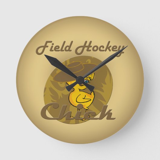 Veldhockey chick #6 ronde klok (Voorkant)