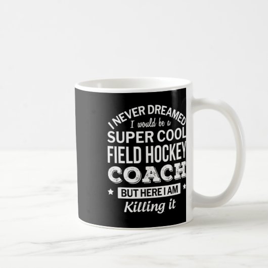 Veldhockey Coach Cadeau Koffiemok (Rechts)