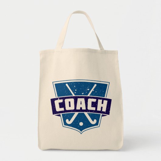 Veldhockey Coach-Canvas tas (Voorkant)