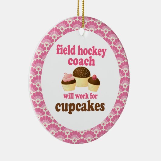 Veldhockey Coach Gift Ornament (Rechts)