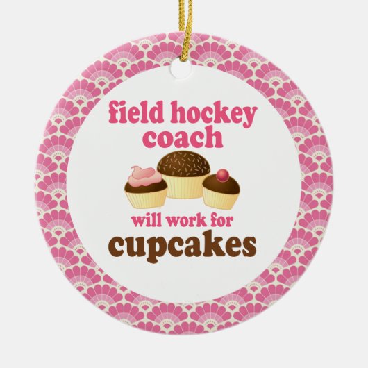 Veldhockey Coach Gift Ornament (Voorkant)