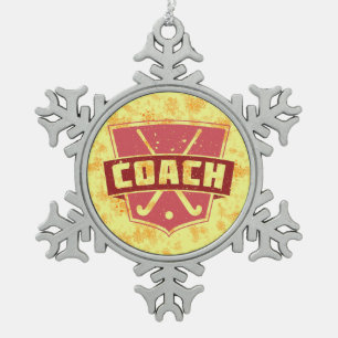 Veldhockey Coach Holiday Ornament