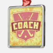 Veldhockey Coach Holiday Ornament (Links)