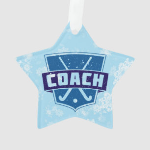 Veldhockey Coach-kerstdecoratie Ornament