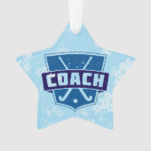 Veldhockey Coach-kerstdecoratie Ornament (voorkant)