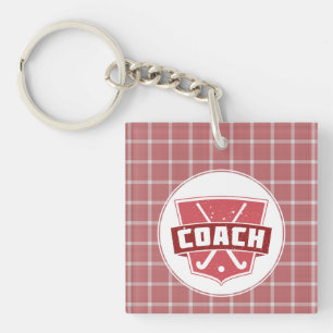 Veldhockey Coach Key Ring Sleutelhanger
