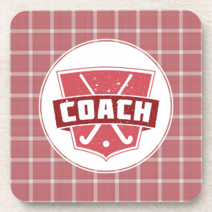 Veldhockey Coach Shield Drink Onderzetter