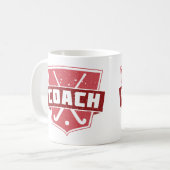 Veldhockey Coach Shield Koffiemok (Voorkant links)