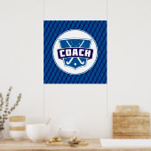 Veldhockey Coach Shield Poster Print (Keuken)