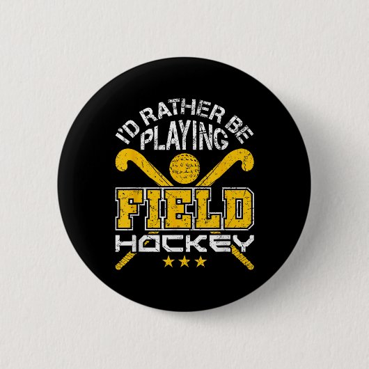 Veldhockey Dames Ronde Button 5,7 Cm (Voorkant)