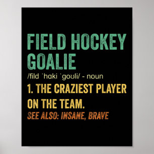 Veldhockey Doelverdediger Definitie _2 Poster