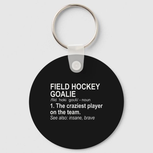 Veldhockey Doelverdediger Definitie  Sleutelhanger (Voorkant)