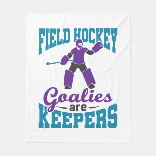 Veldhockey Goalies zijn keepers Fleece Deken (Voorkant)