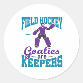 Veldhockey Goalies zijn keepers Ronde Sticker